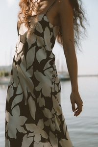 SOKO MIDI DRESS | Viscose Satin Sierra